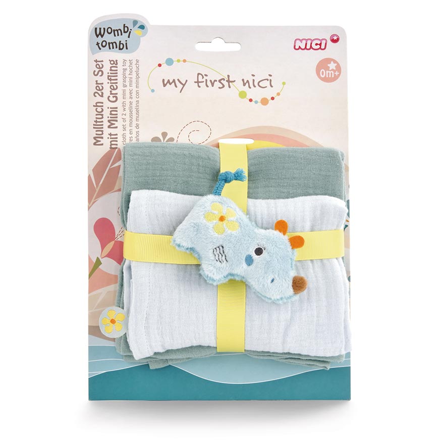 My First NICI Manuffi Rhino Muslin Cloths