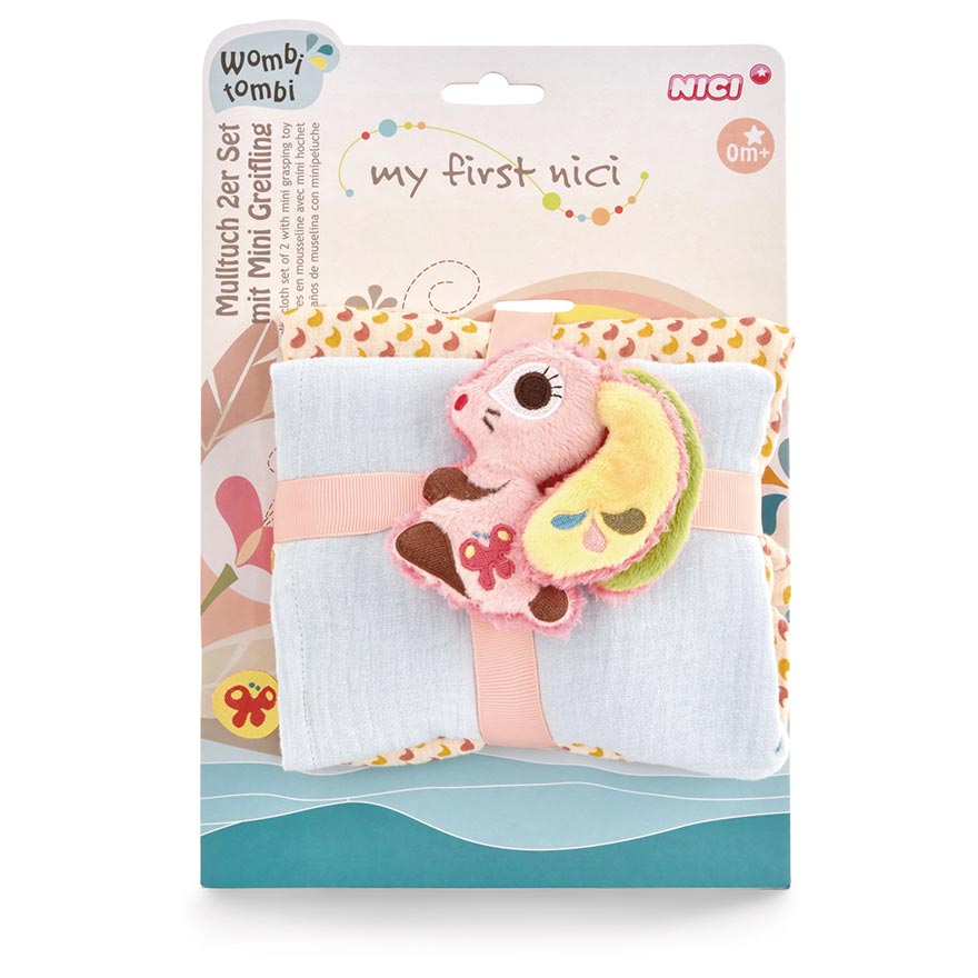 My First NICI Hopsali Rabbit Muslin Cloths