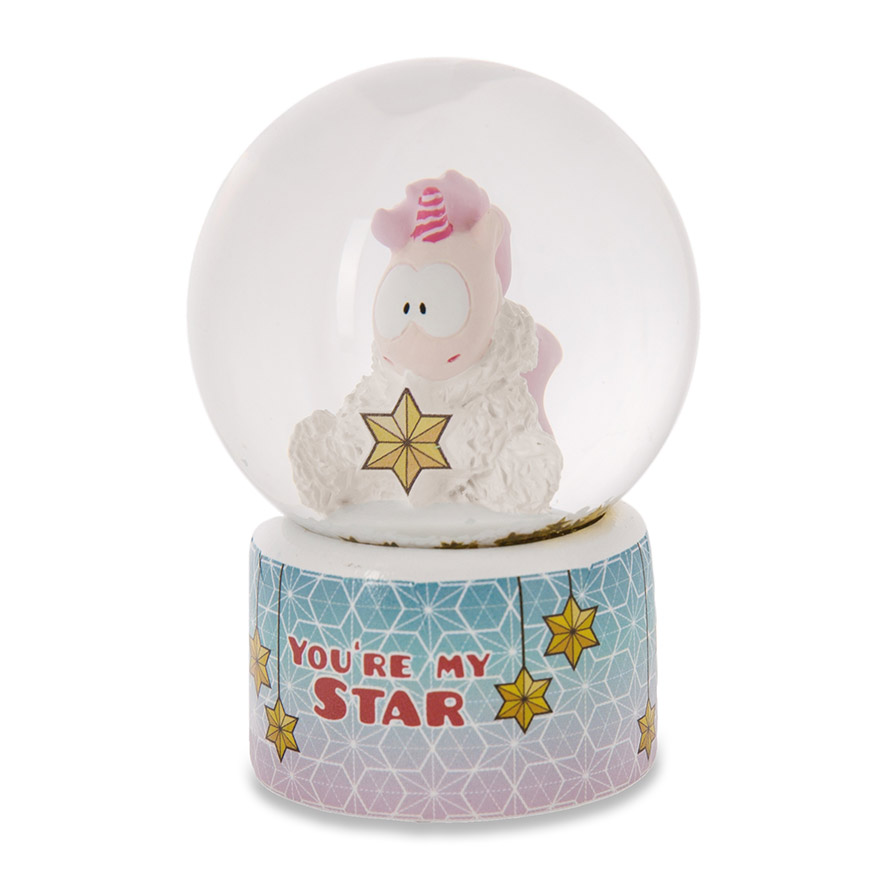 Theodor & Friends Unicorn Snow Globe