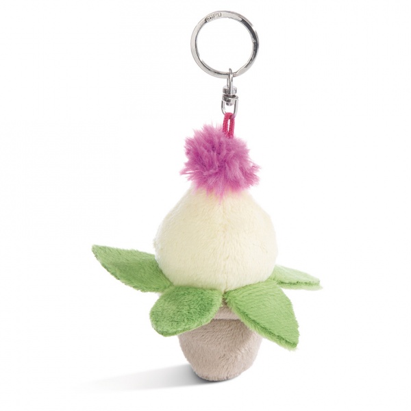 Funny Flowers Willibald Aloe Vera Plant Keyring