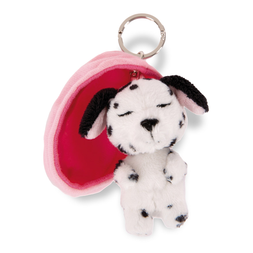 Sleeping Pets Dalmatian Dog Keyring