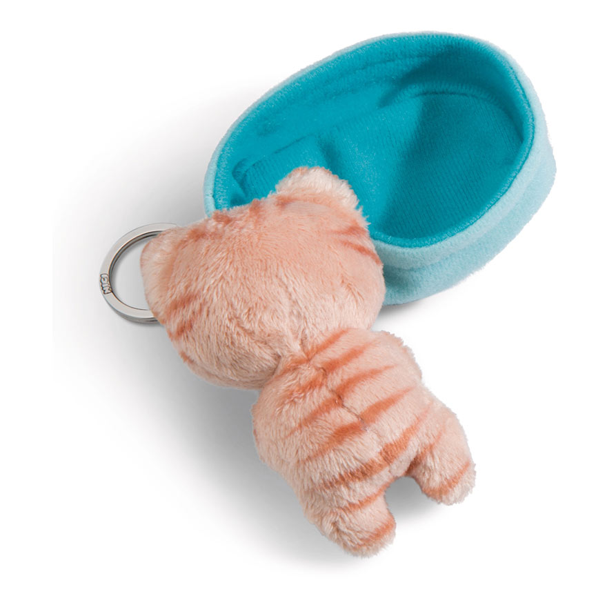 Sleeping Pets Butterscotch Tabby Cat Keyring