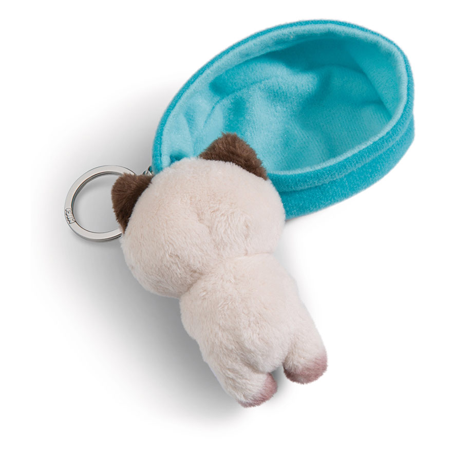 Sleeping Pets Siamese Cat Keyring