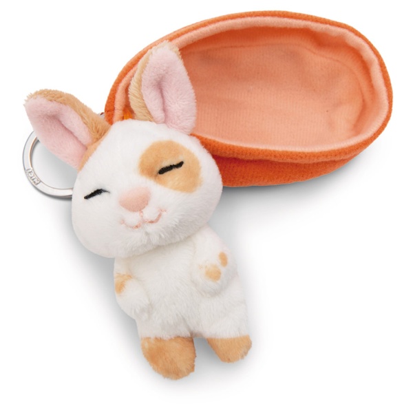 Sleeping Pets Caramel Polka Dot Bunny Keyring