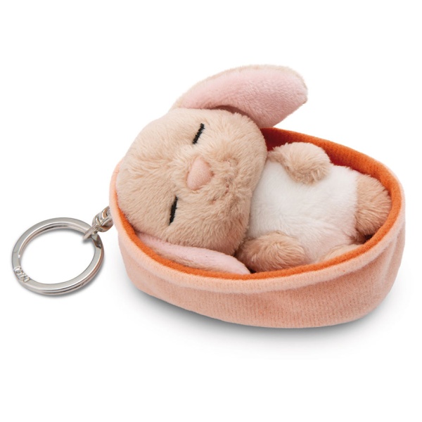 Sleeping Pets Caramel Bunny Keyring