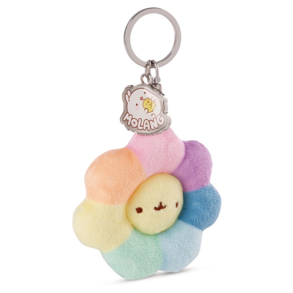 MOLANG Rainbow Flower Keyring