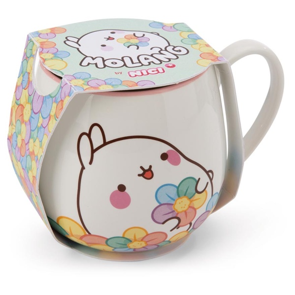 MOLANG Mug with Rainbow Flowers