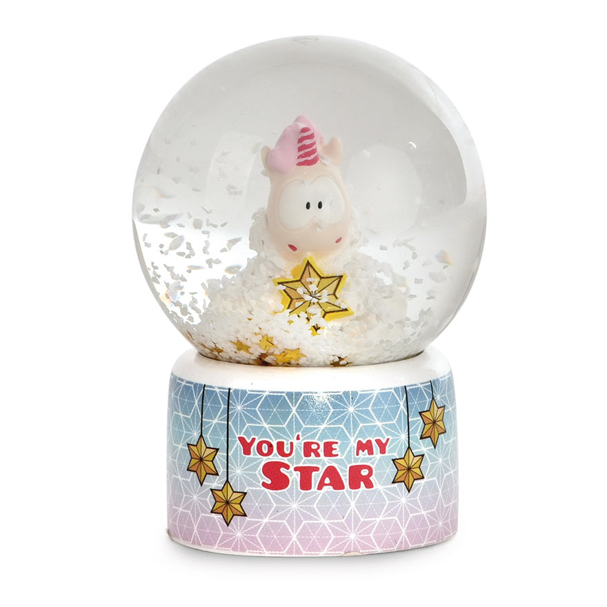 Theodor & Friends Unicorn Snow Globe