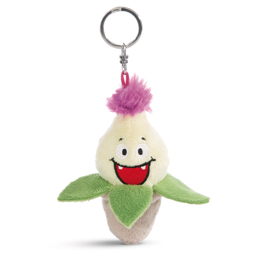 Funny Flowers Willibald Aloe Vera Plant Keyring