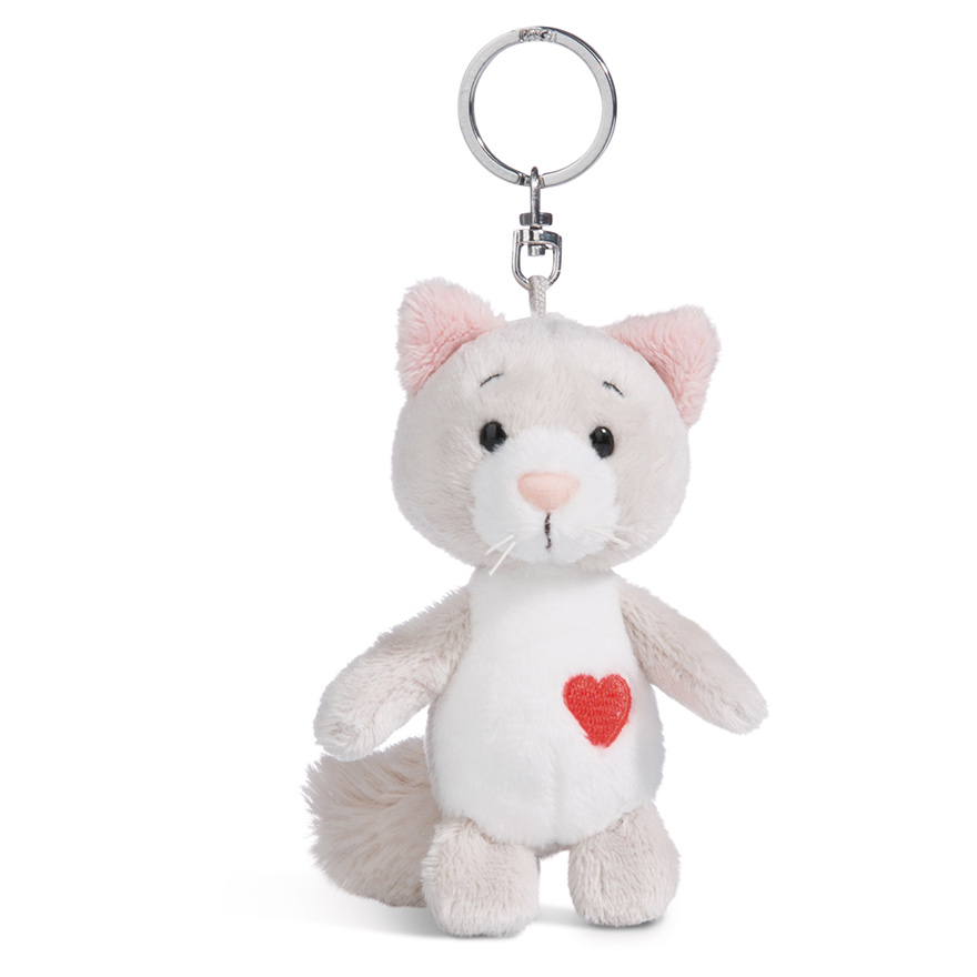 Love Classic Fluffy Love Cat Keyring