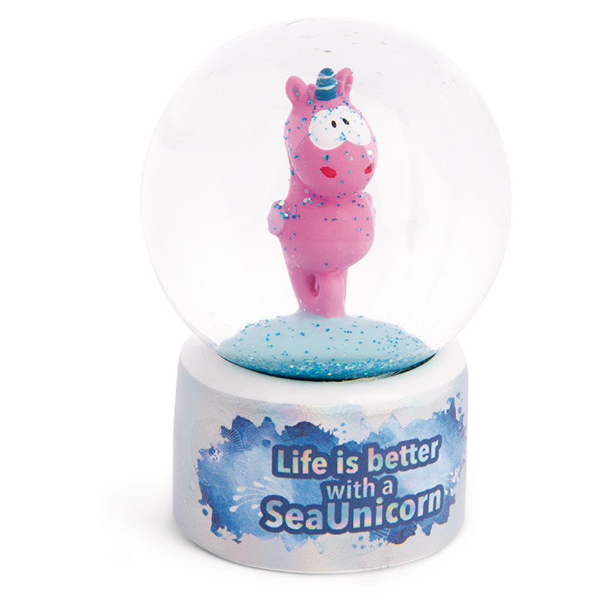 Theodor & Friends Laguna Rainbow Seahorse Snow Globe