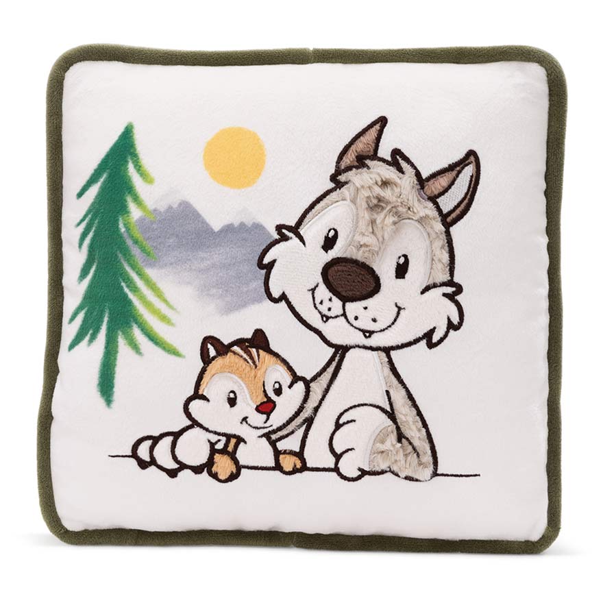 Forest Friends Winny Wolf & Jojo Chipmunk Cushion